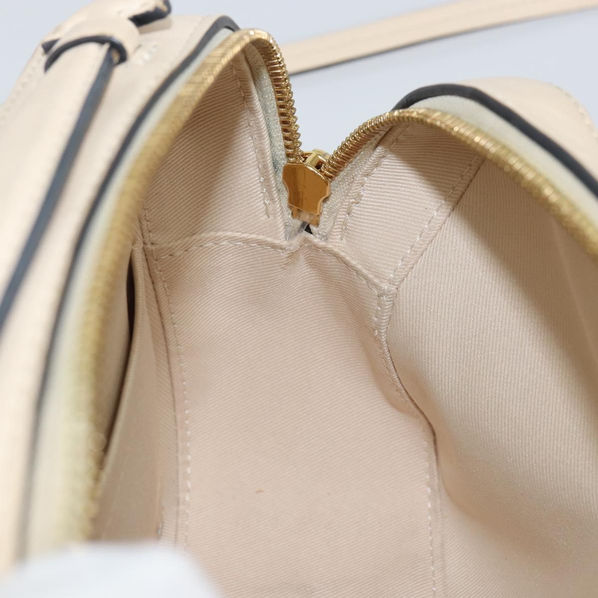 LOUIS VUITTON Monogram Saintonge Shoulder Bag White M43559 LV Auth 143616