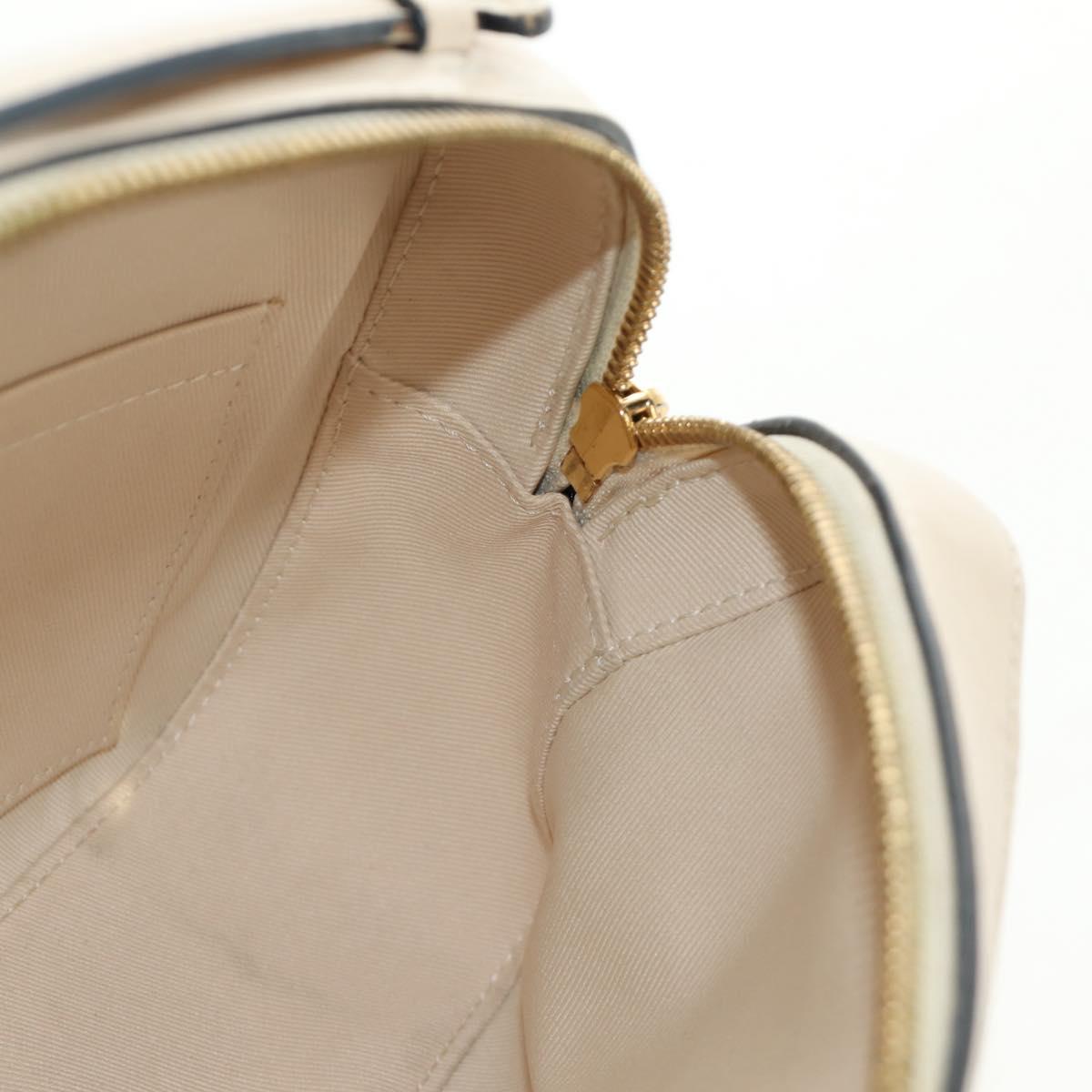 LOUIS VUITTON Monogram Saintonge Shoulder Bag White M43559 LV Auth 143616