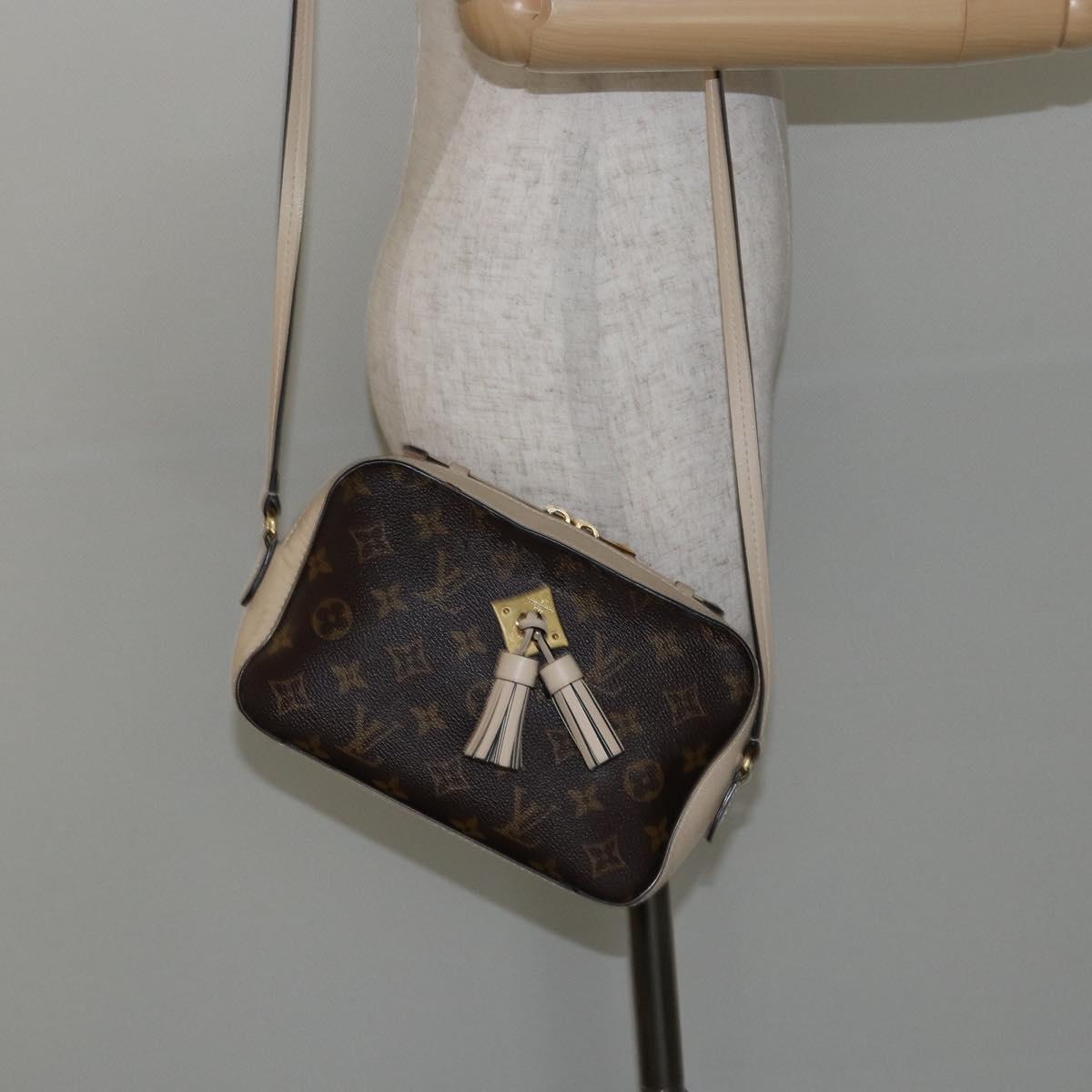 LOUIS VUITTON Monogram Saintonge Shoulder Bag White M43559 LV Auth 143616