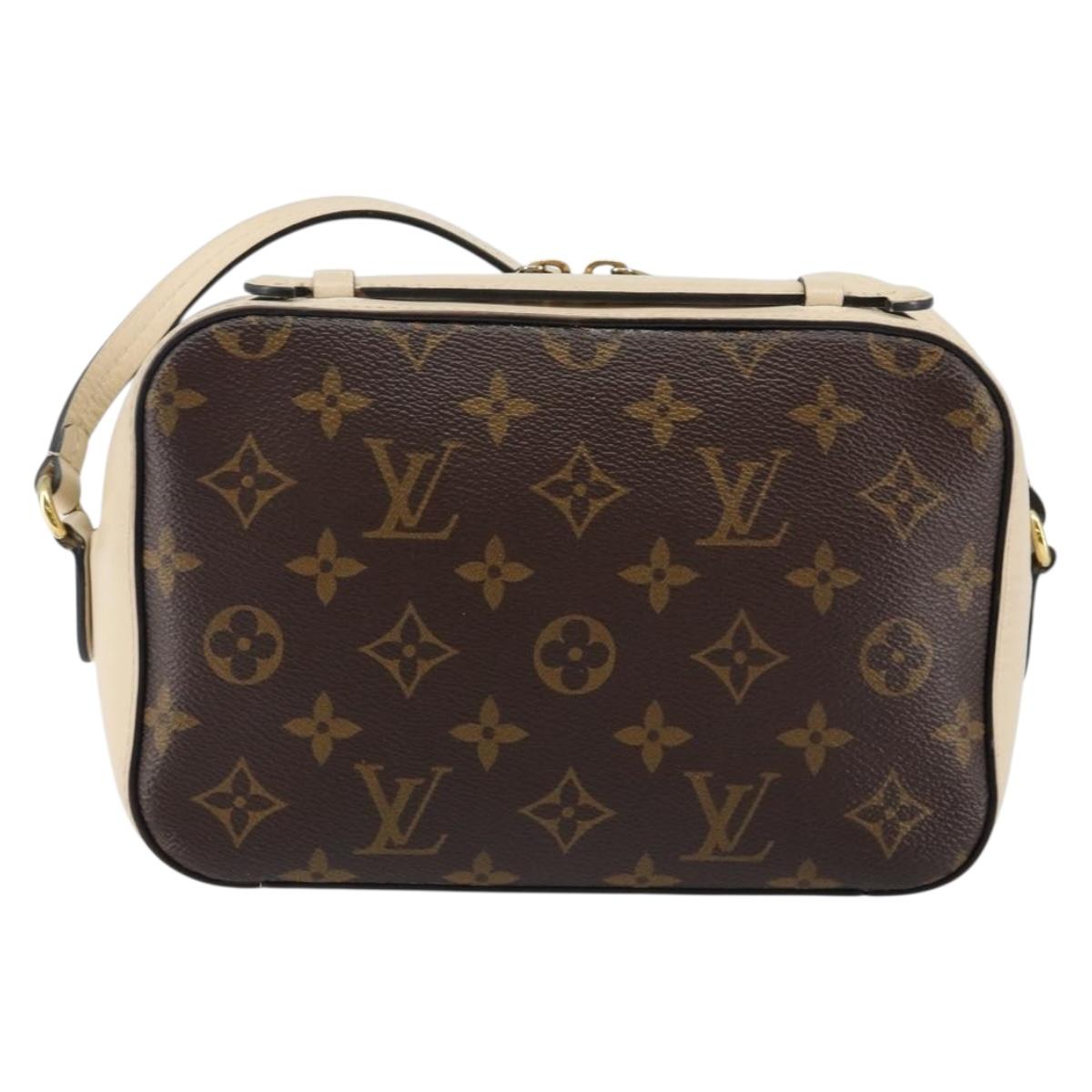 LOUIS VUITTON Monogram Saintonge Shoulder Bag White M43559 LV Auth 143616
