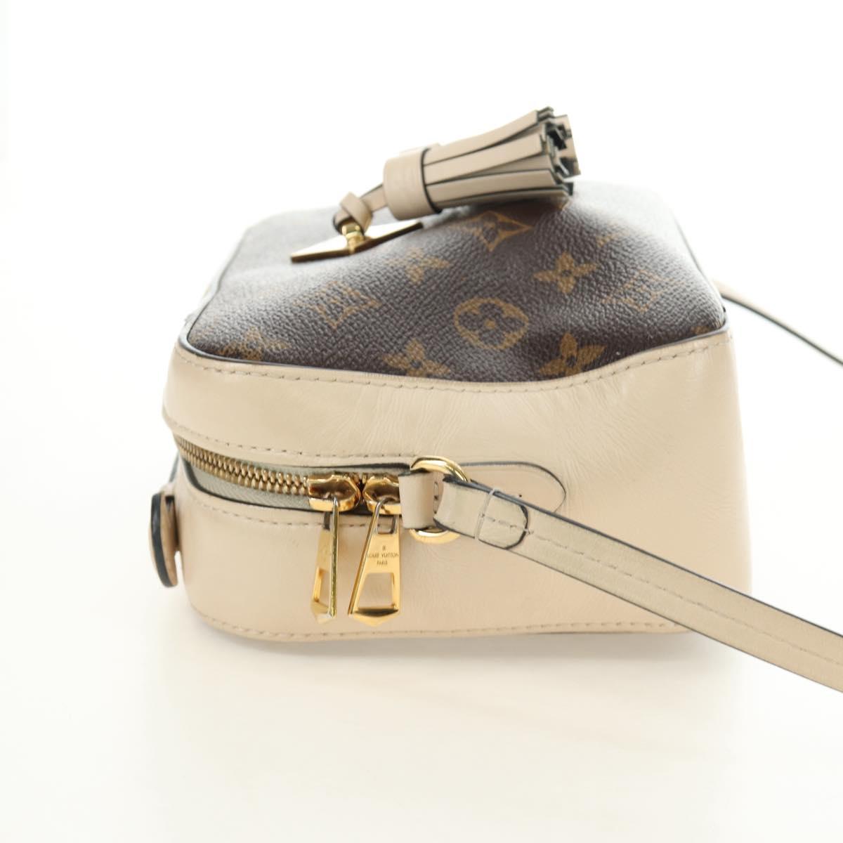 LOUIS VUITTON Monogram Saintonge Shoulder Bag White M43559 LV Auth 143616