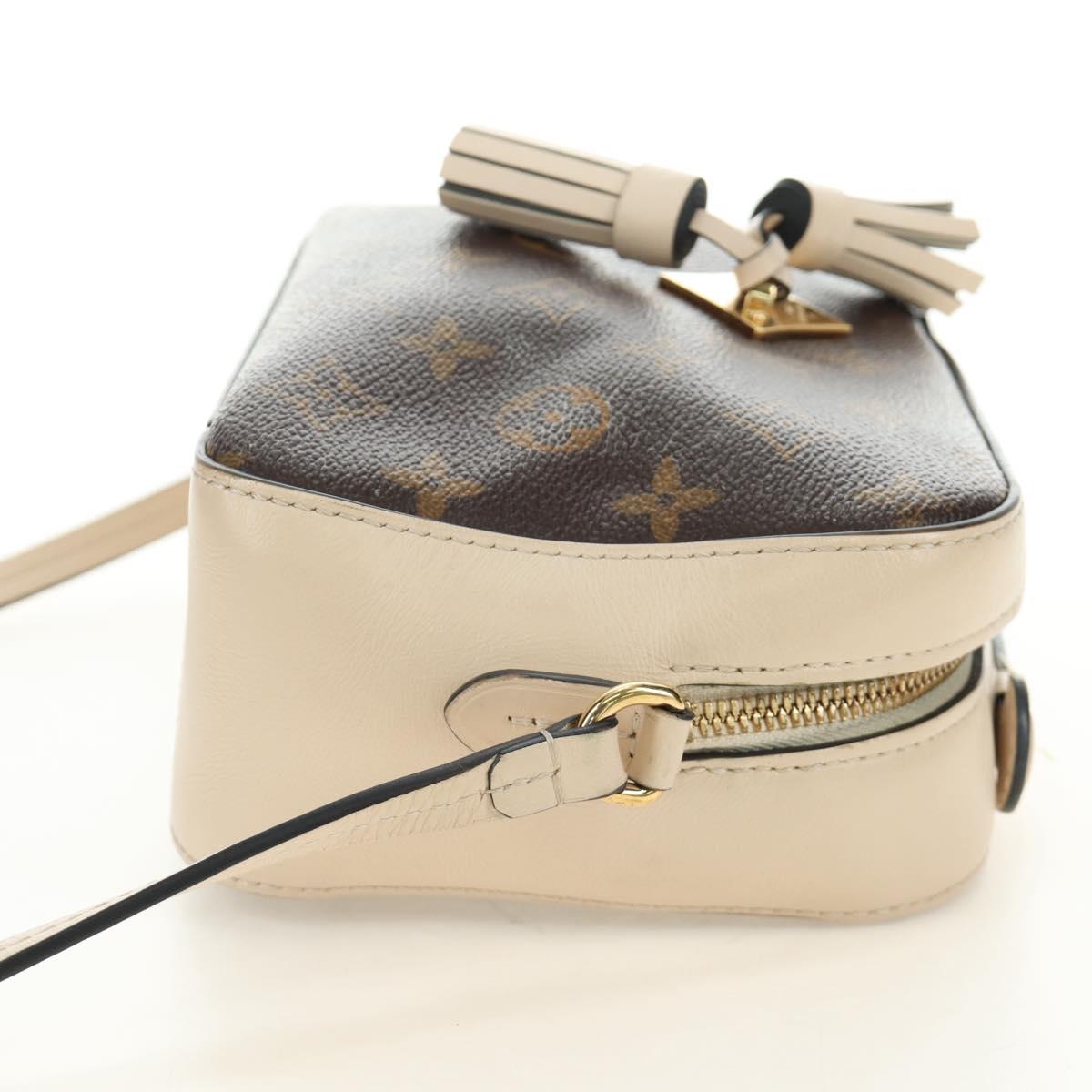 LOUIS VUITTON Monogram Saintonge Shoulder Bag White M43559 LV Auth 143616