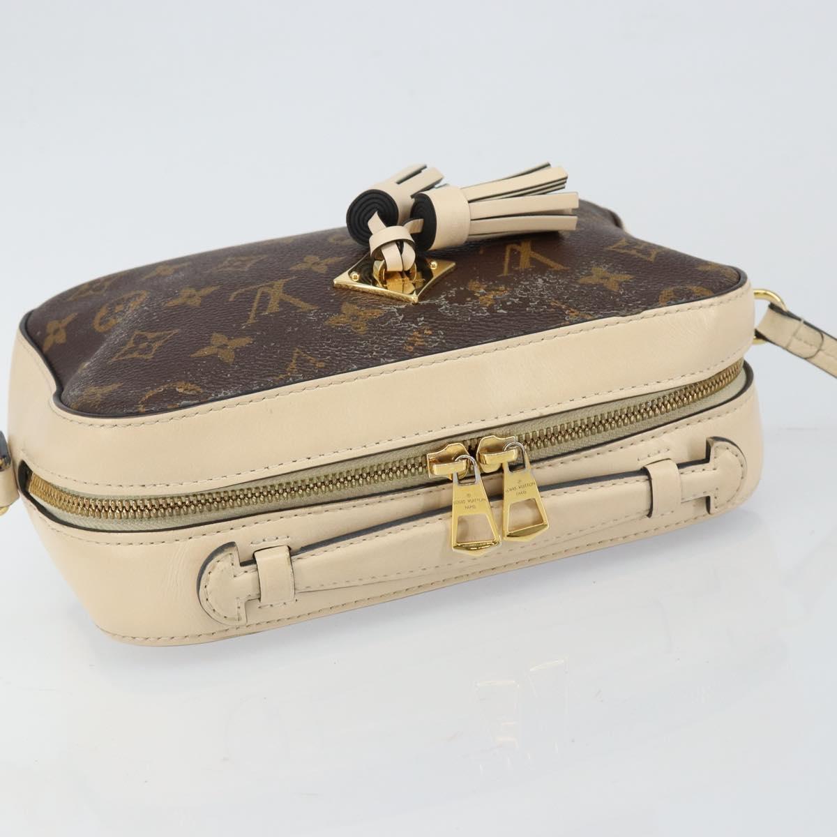 LOUIS VUITTON Monogram Saintonge Shoulder Bag White M43559 LV Auth 143616