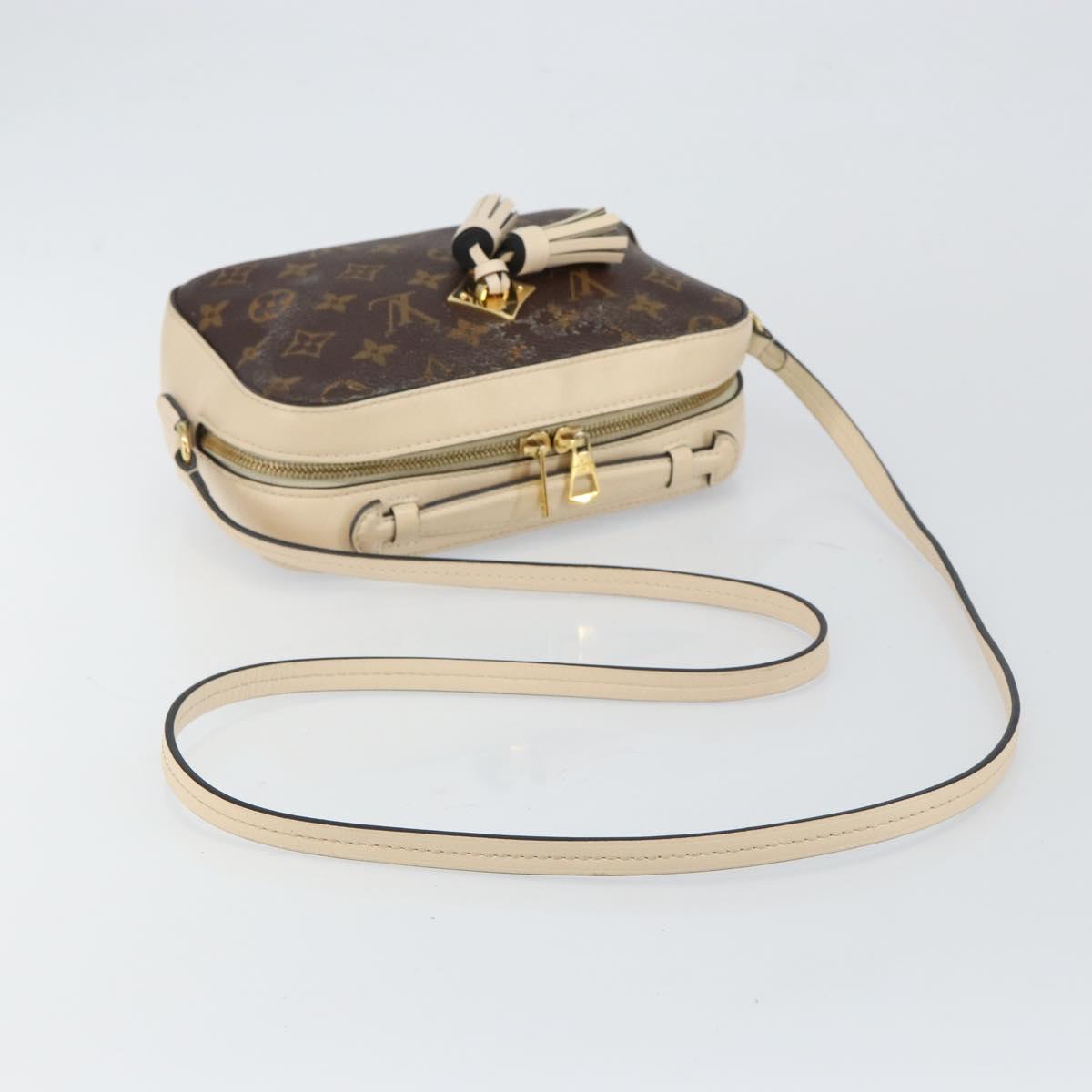 LOUIS VUITTON Monogram Saintonge Shoulder Bag White M43559 LV Auth 143616