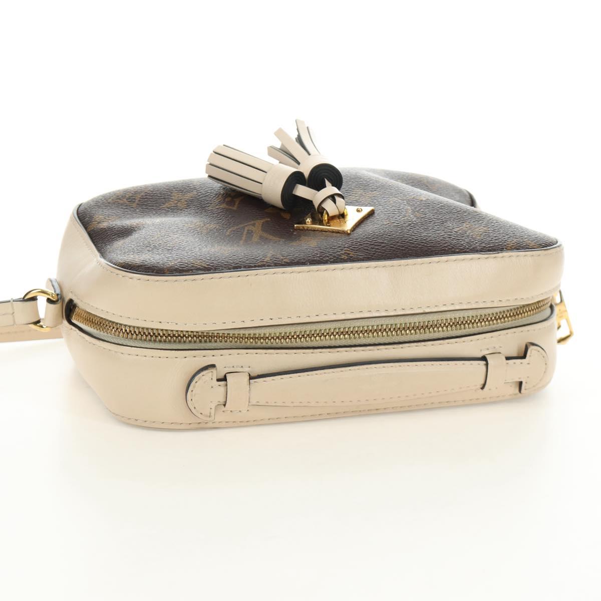 LOUIS VUITTON Monogram Saintonge Shoulder Bag White M43559 LV Auth 143616
