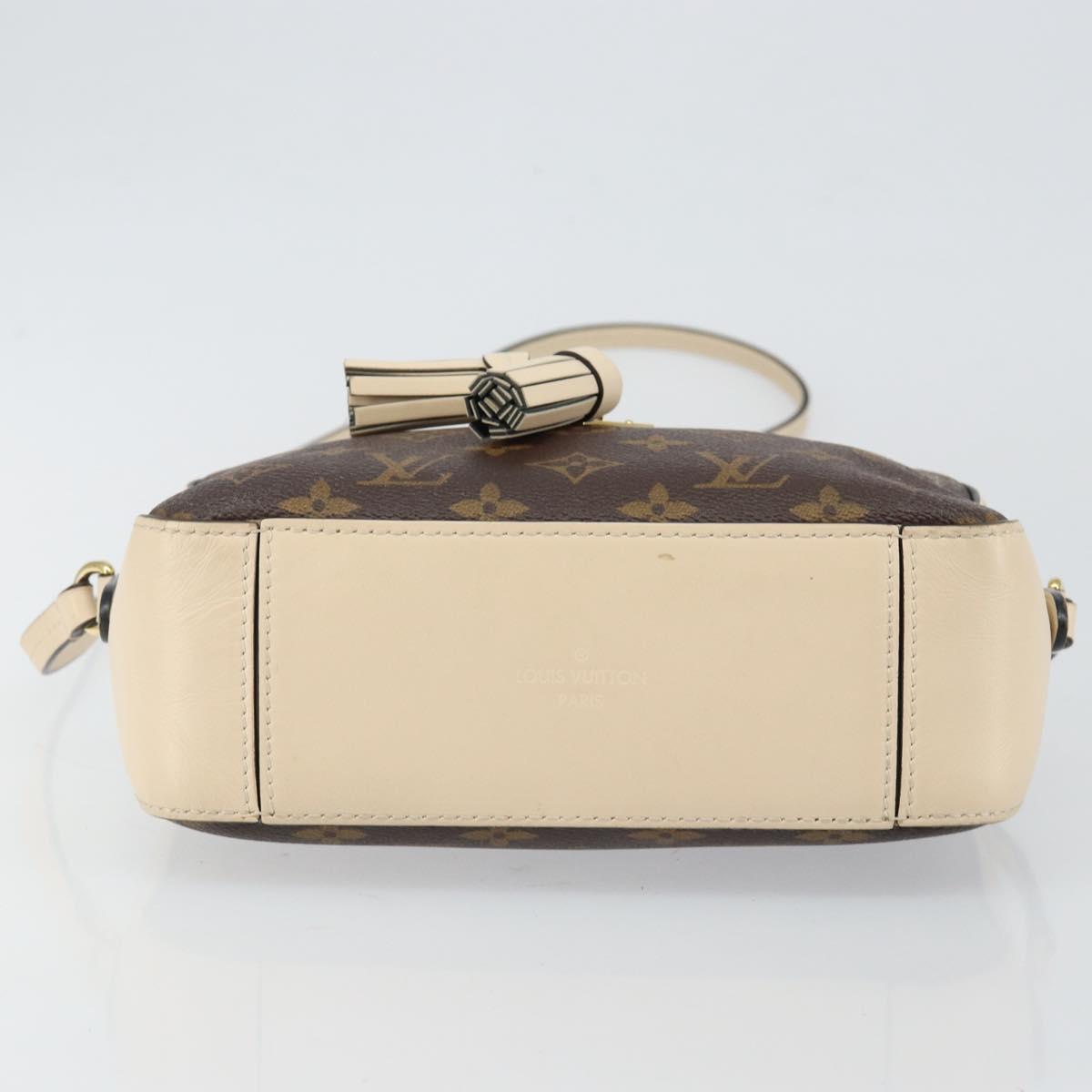 LOUIS VUITTON Monogram Saintonge Shoulder Bag White M43559 LV Auth 143616