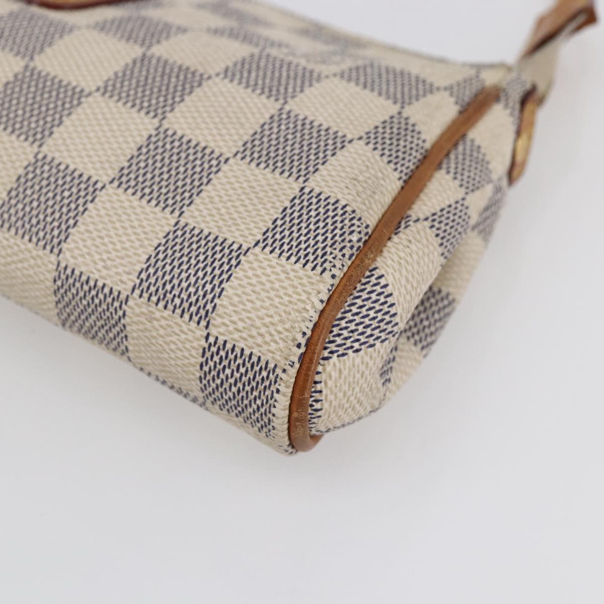 LOUIS VUITTON Damier Azur Eva Shoulder Bag 2way N55214 LV Auth 143622