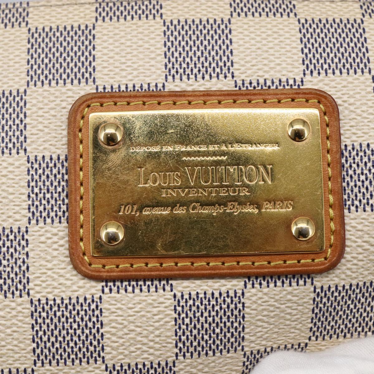 LOUIS VUITTON Damier Azur Eva Shoulder Bag 2way N55214 LV Auth 143622