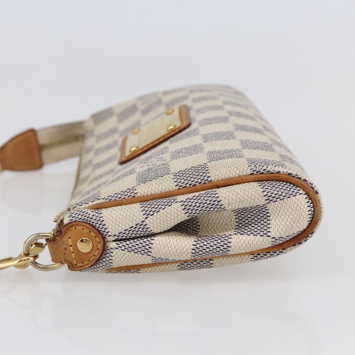 LOUIS VUITTON Damier Azur Eva Shoulder Bag 2way N55214 LV Auth 143622