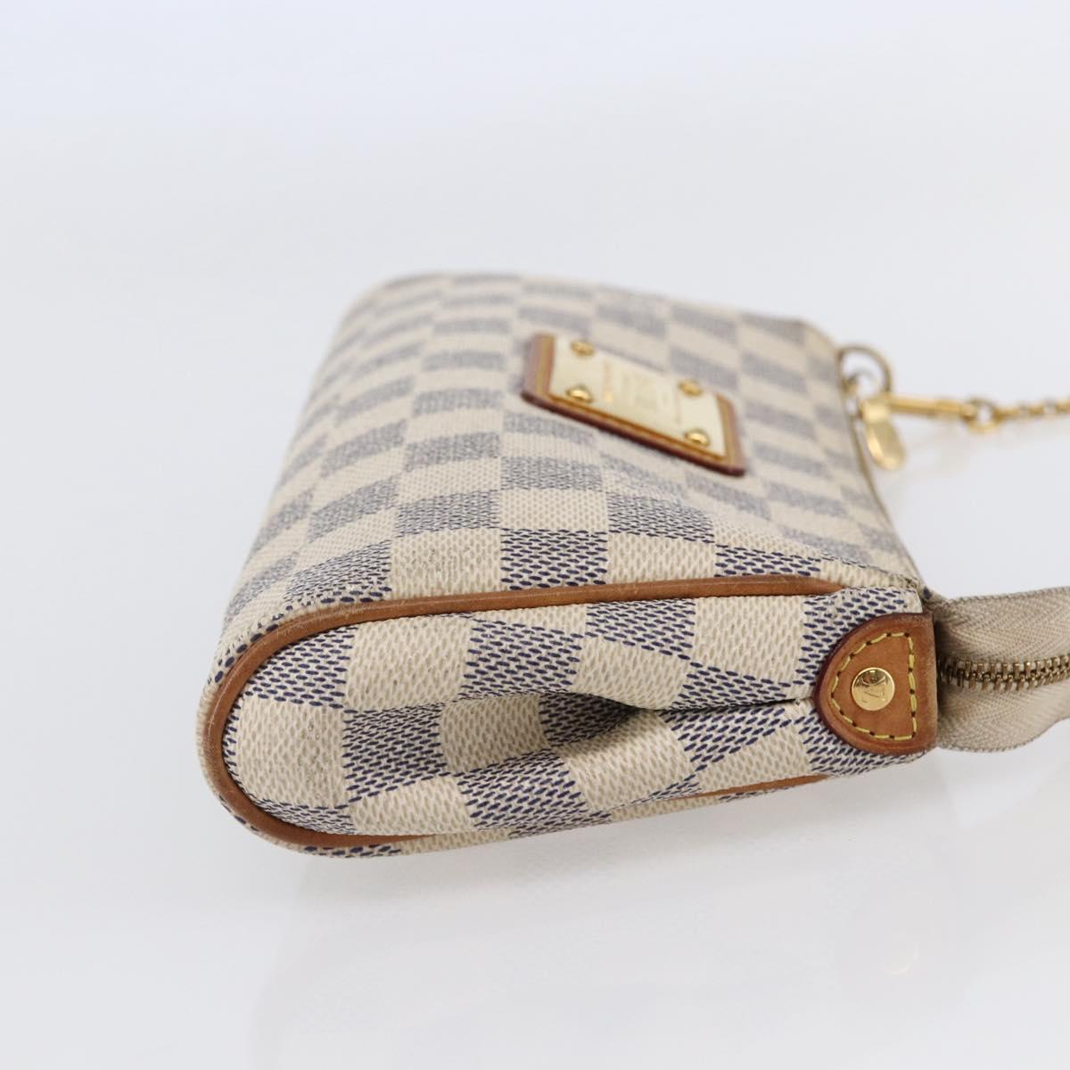 LOUIS VUITTON Damier Azur Eva Shoulder Bag 2way N55214 LV Auth 143622