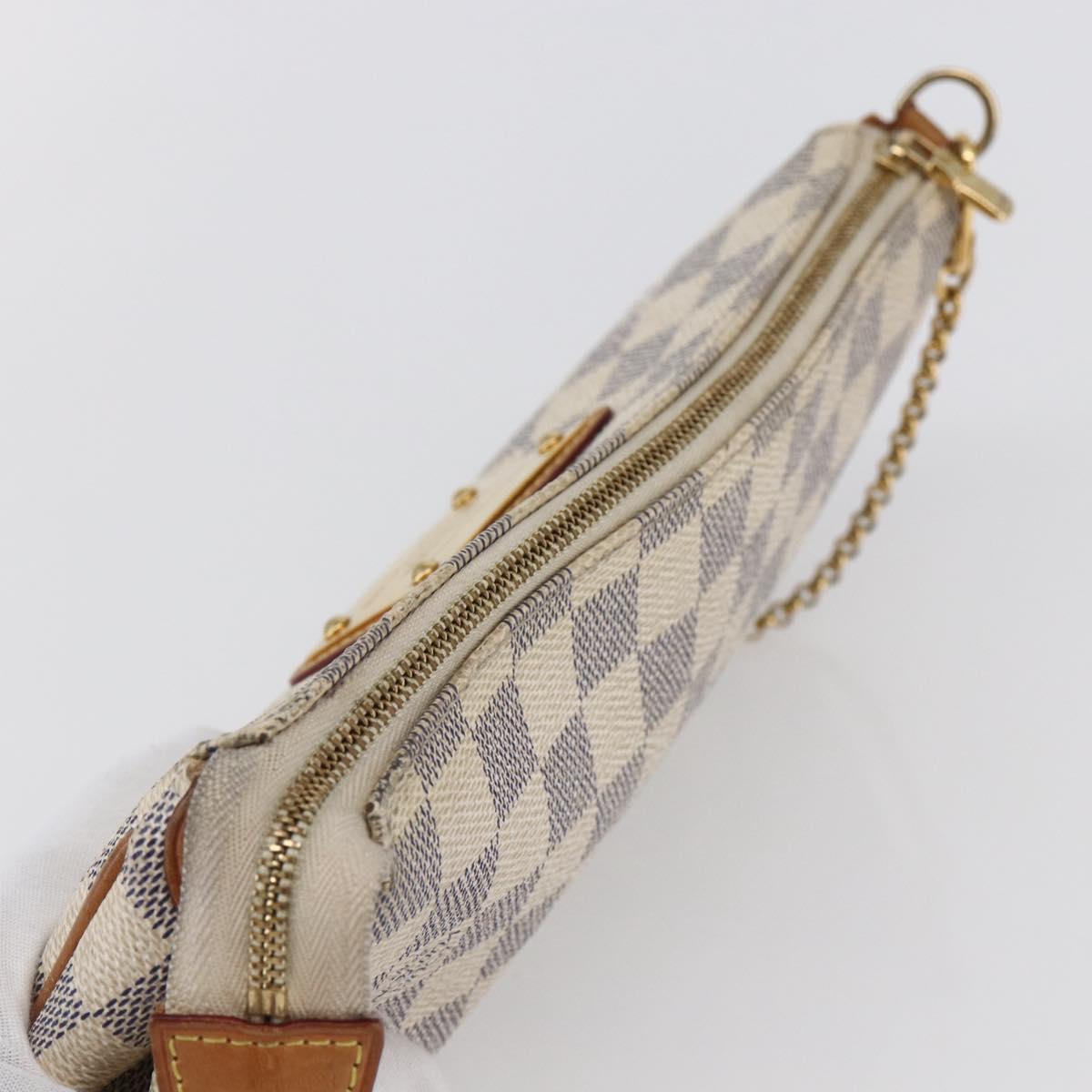 LOUIS VUITTON Damier Azur Eva Shoulder Bag 2way N55214 LV Auth 143622