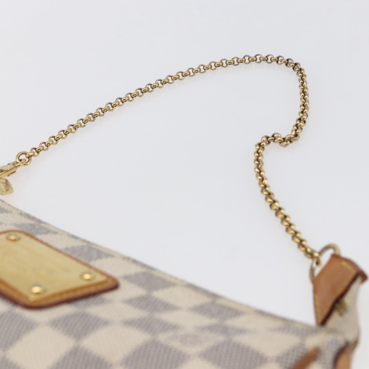 LOUIS VUITTON Damier Azur Eva Shoulder Bag 2way N55214 LV Auth 143622