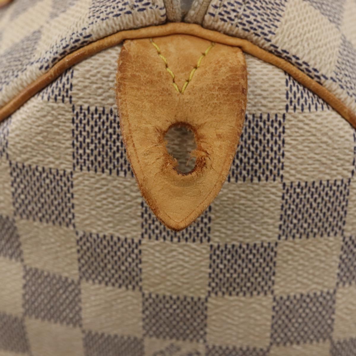 LOUIS VUITTON Damier Azur Speedy 25 Hand Bag N41534 LV Auth 143623