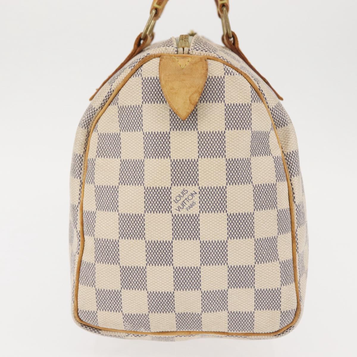 LOUIS VUITTON Damier Azur Speedy 25 Hand Bag N41534 LV Auth 143623