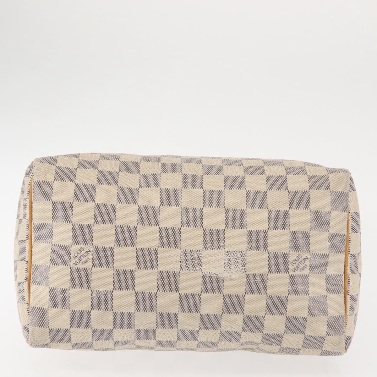 LOUIS VUITTON Damier Azur Speedy 25 Hand Bag N41534 LV Auth 143623