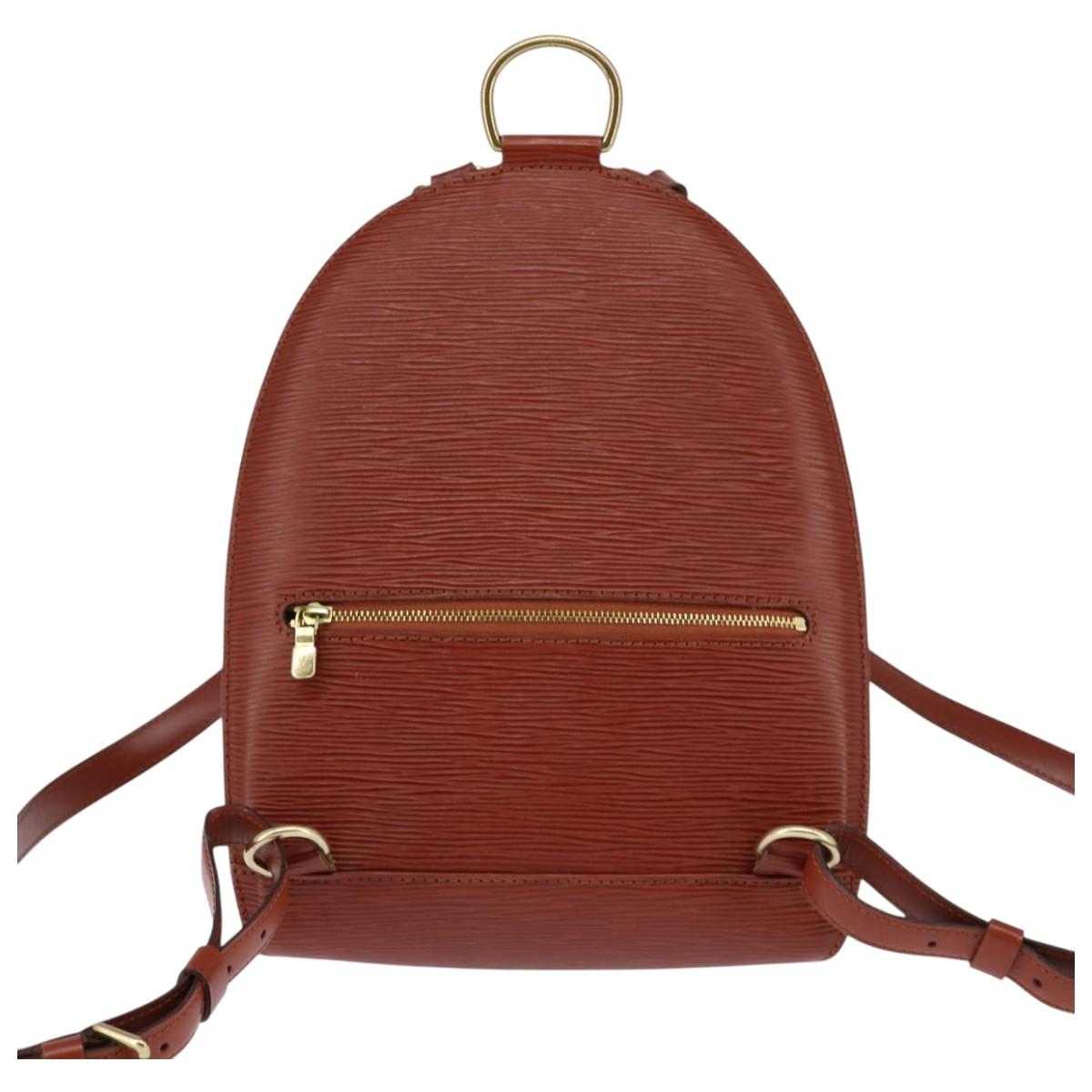 LOUIS VUITTON Epi Mabillon Backpack Brown M52233 LV Auth 143625