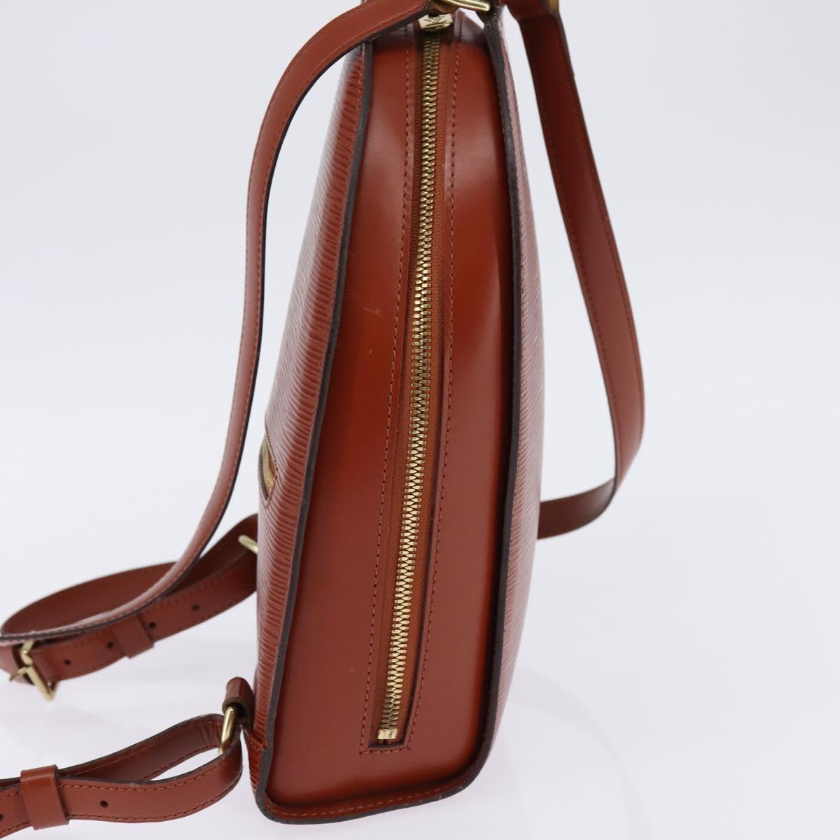 LOUIS VUITTON Epi Mabillon Backpack Brown M52233 LV Auth 143625