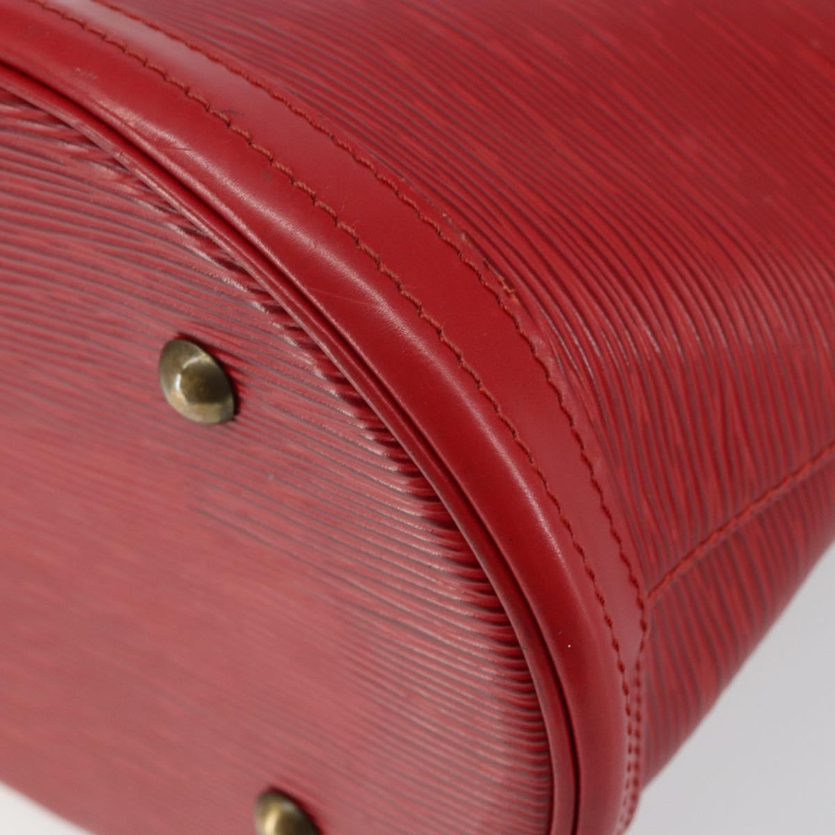 LOUIS VUITTON Epi Bucket PM Shoulder Bag Red M5899E LV Auth 143626