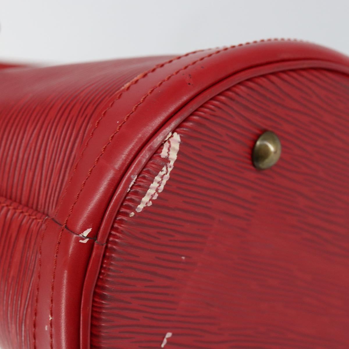 LOUIS VUITTON Epi Bucket PM Shoulder Bag Red M5899E LV Auth 143626