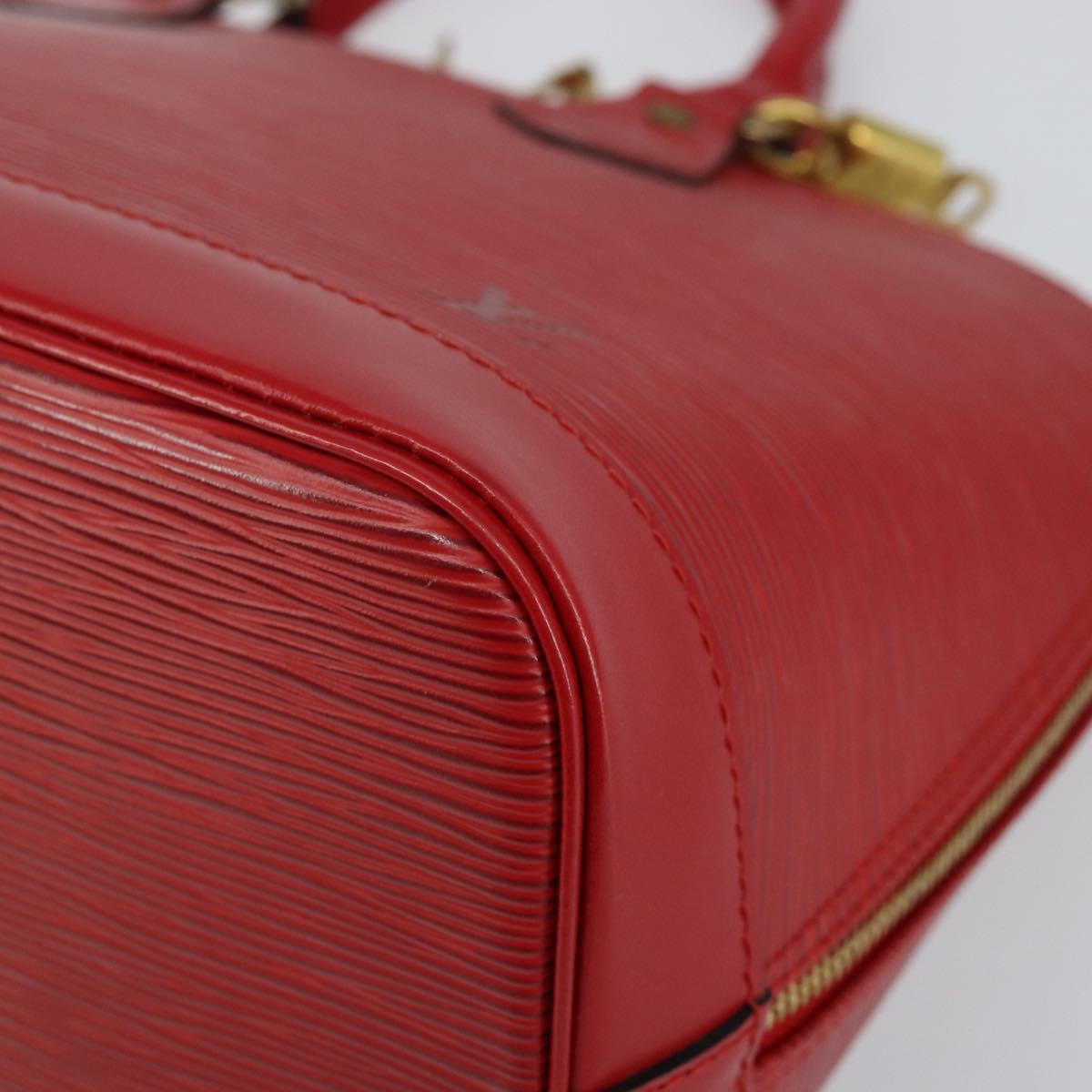 LOUIS VUITTON Epi Alma Hand Bag Castilian Red M52147 LV Auth 143628