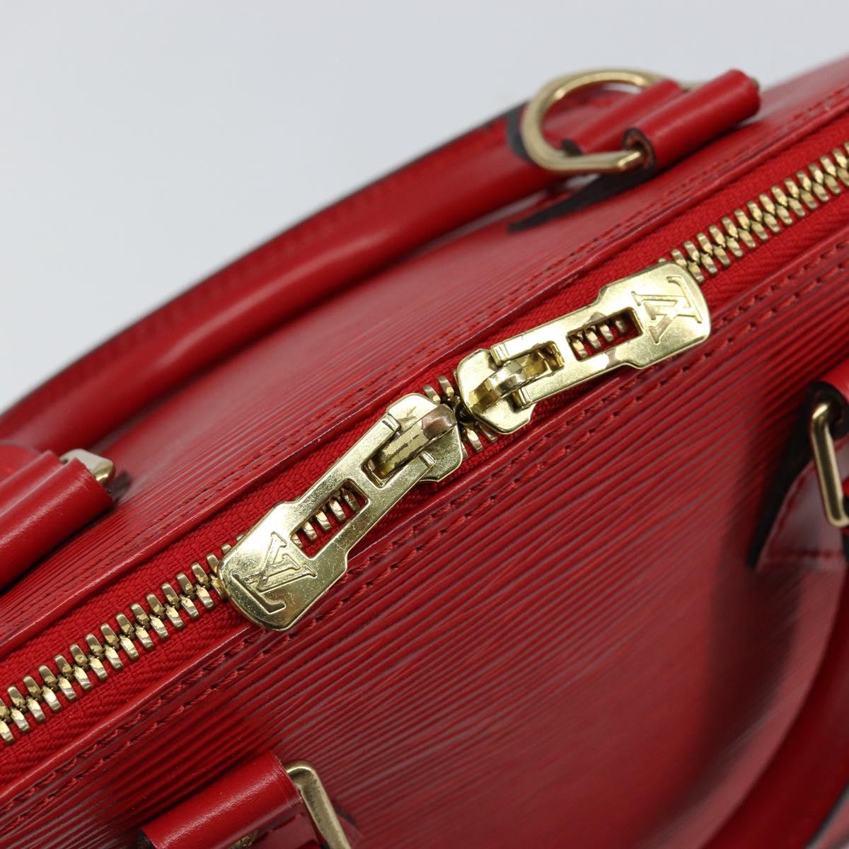 LOUIS VUITTON Epi Alma Hand Bag Castilian Red M52147 LV Auth 143628