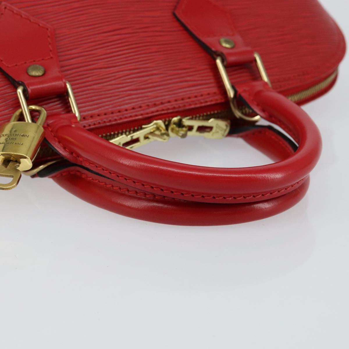 LOUIS VUITTON Epi Alma Hand Bag Castilian Red M52147 LV Auth 143628