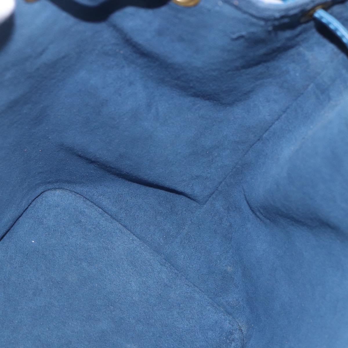 LOUIS VUITTON Epi Petit Noe Shoulder Bag Blue M44105 LV Auth 143629