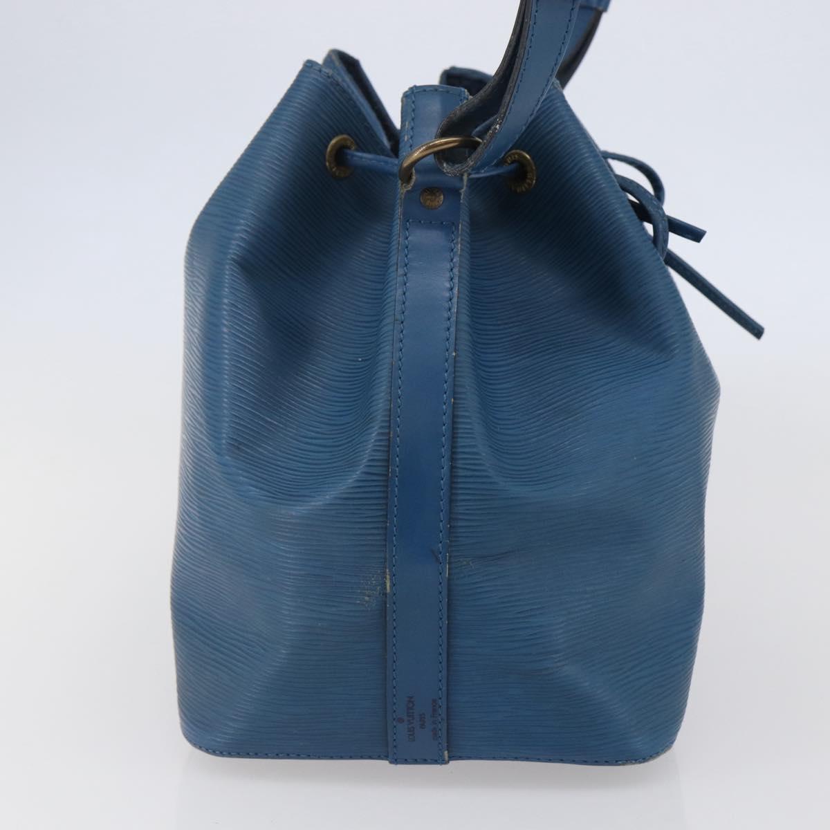 LOUIS VUITTON Epi Petit Noe Shoulder Bag Blue M44105 LV Auth 143629