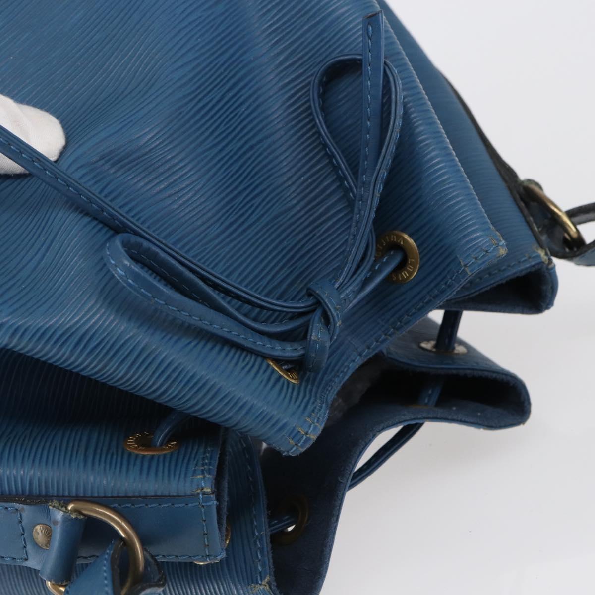 LOUIS VUITTON Epi Petit Noe Shoulder Bag Blue M44105 LV Auth 143629