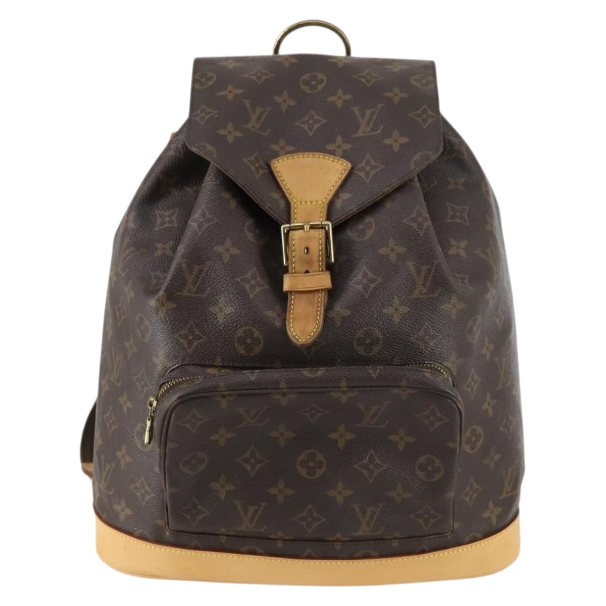 LOUIS VUITTON Monogram Montsouris GM Backpack M51135 LV Auth 143643