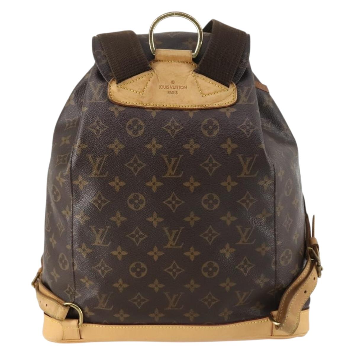 LOUIS VUITTON Monogram Montsouris GM Backpack M51135 LV Auth 143643
