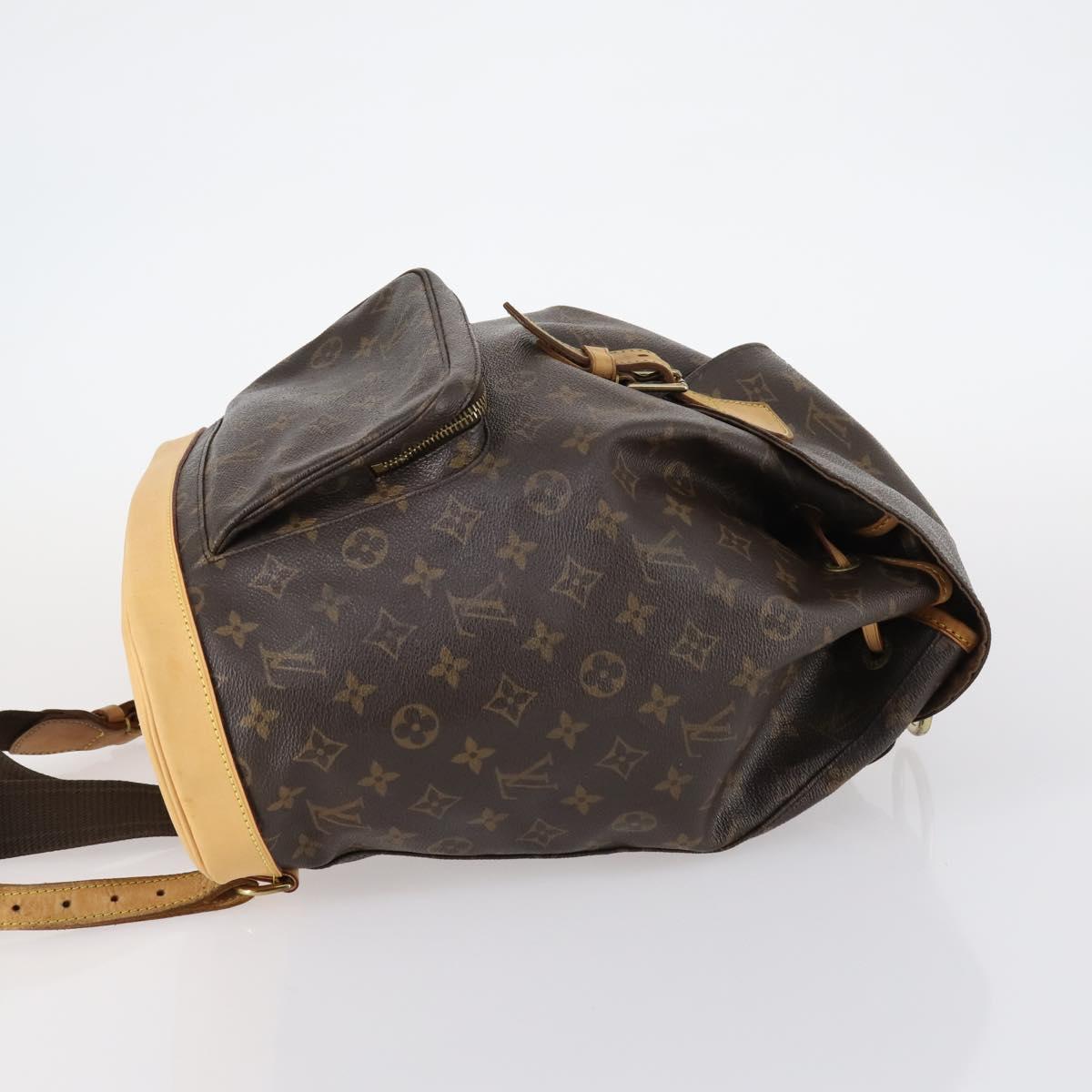 LOUIS VUITTON Monogram Montsouris GM Backpack M51135 LV Auth 143643