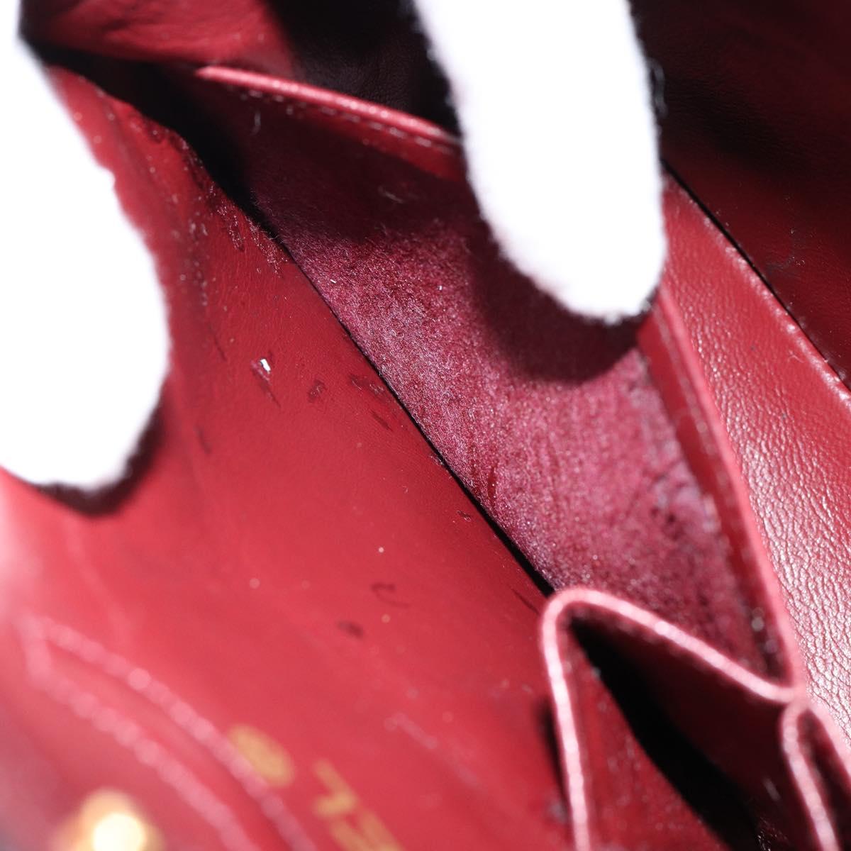 CHANEL Matelasse 23 Chain Shoulder Bag Lamb Skin Black Gold CC Auth 143662AV