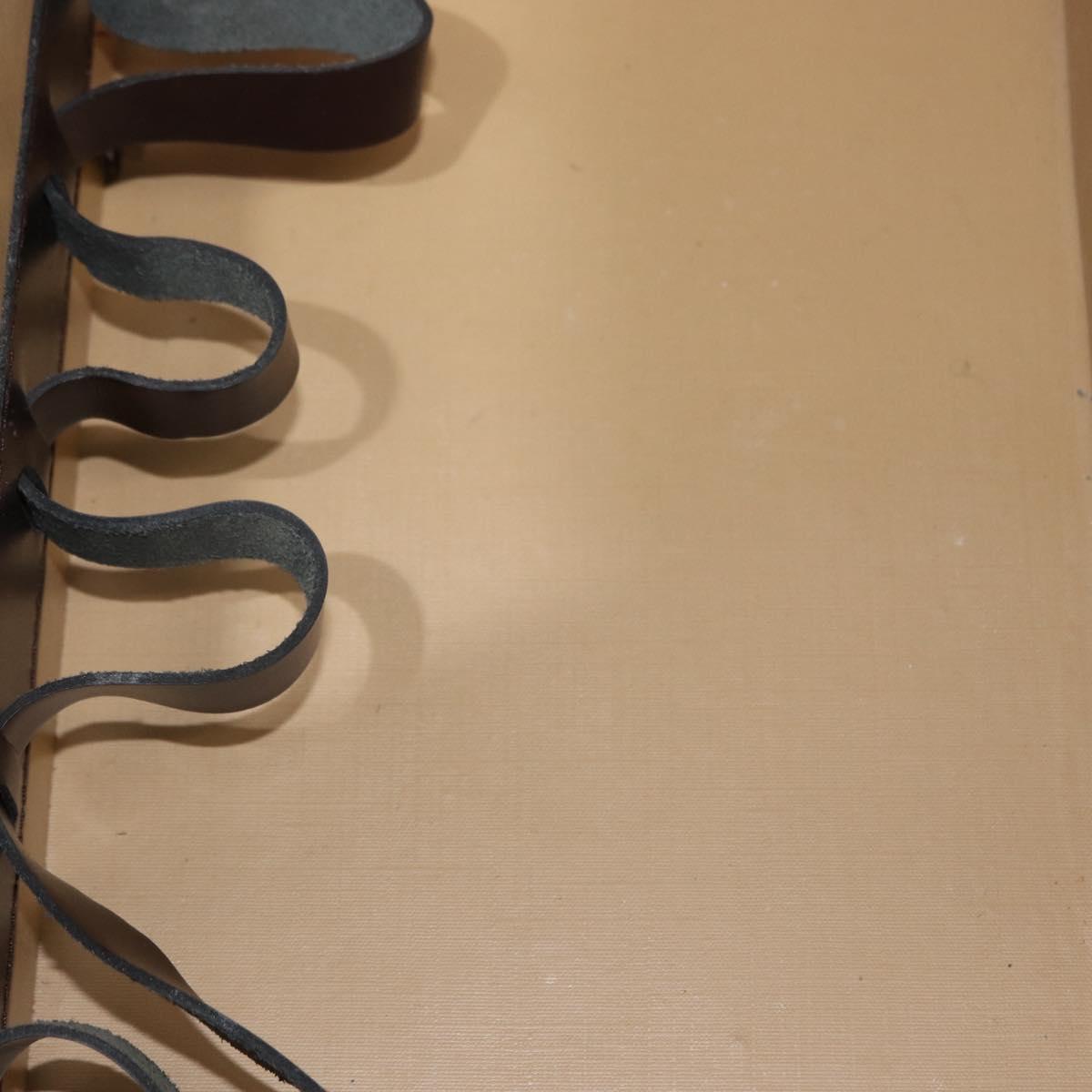 Christian Dior Trotter Canvas Vanity Hand Bag Beige Gold Auth 143663V