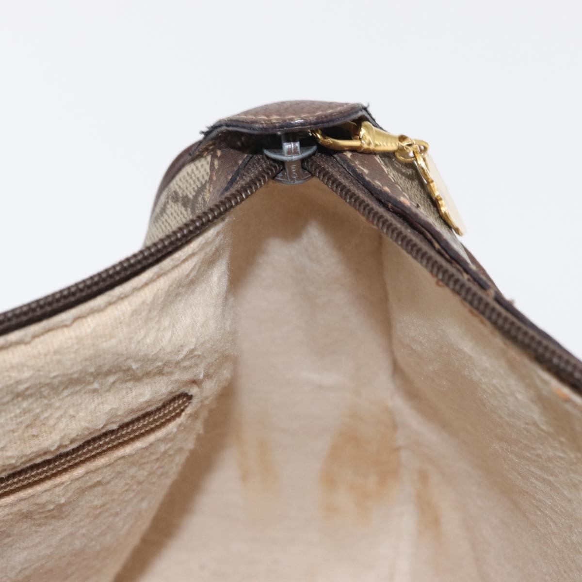 GUCCI GG Supreme Web Sherry Line Bag PVC Beige Gold 89 02 032 Auth 143664