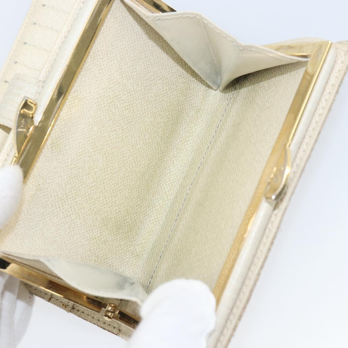 LOUIS VUITTON Mini Lin Croisette Portefeuille Viennois Pink M95658 Auth 143668