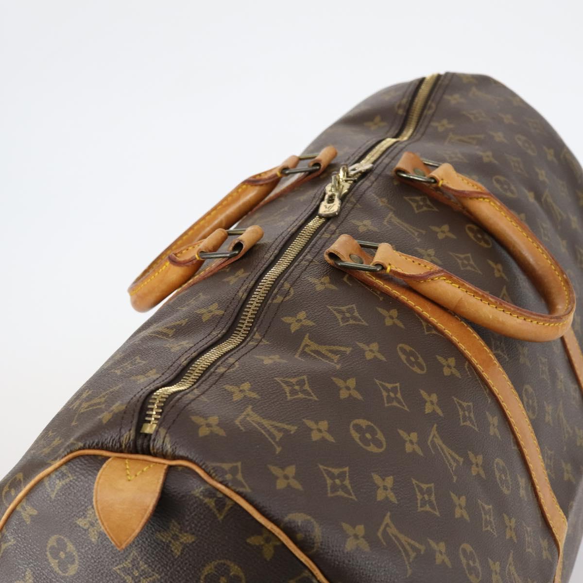 LOUIS VUITTON Monogram Keepall 55 Boston Bag M41424 LV Auth 143734