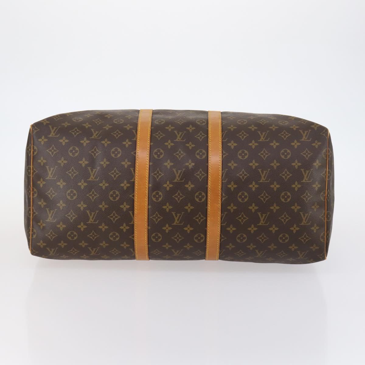 LOUIS VUITTON Monogram Keepall 55 Boston Bag M41424 LV Auth 143734
