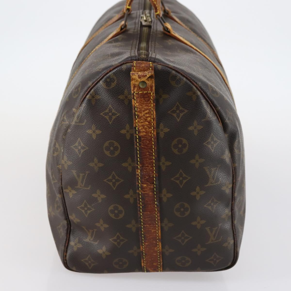 LOUIS VUITTON Monogram Keepall Bandouliere 50 Boston Bag M41416 LV Auth 143742