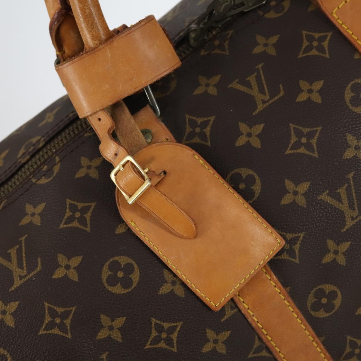 LOUIS VUITTON Monogram Keepall 55 Boston Bag M41424 LV Auth 143744