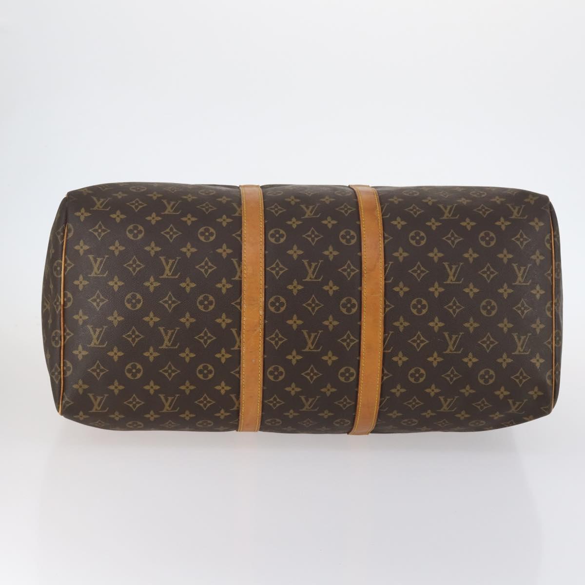 LOUIS VUITTON Monogram Keepall 55 Boston Bag M41424 LV Auth 143744