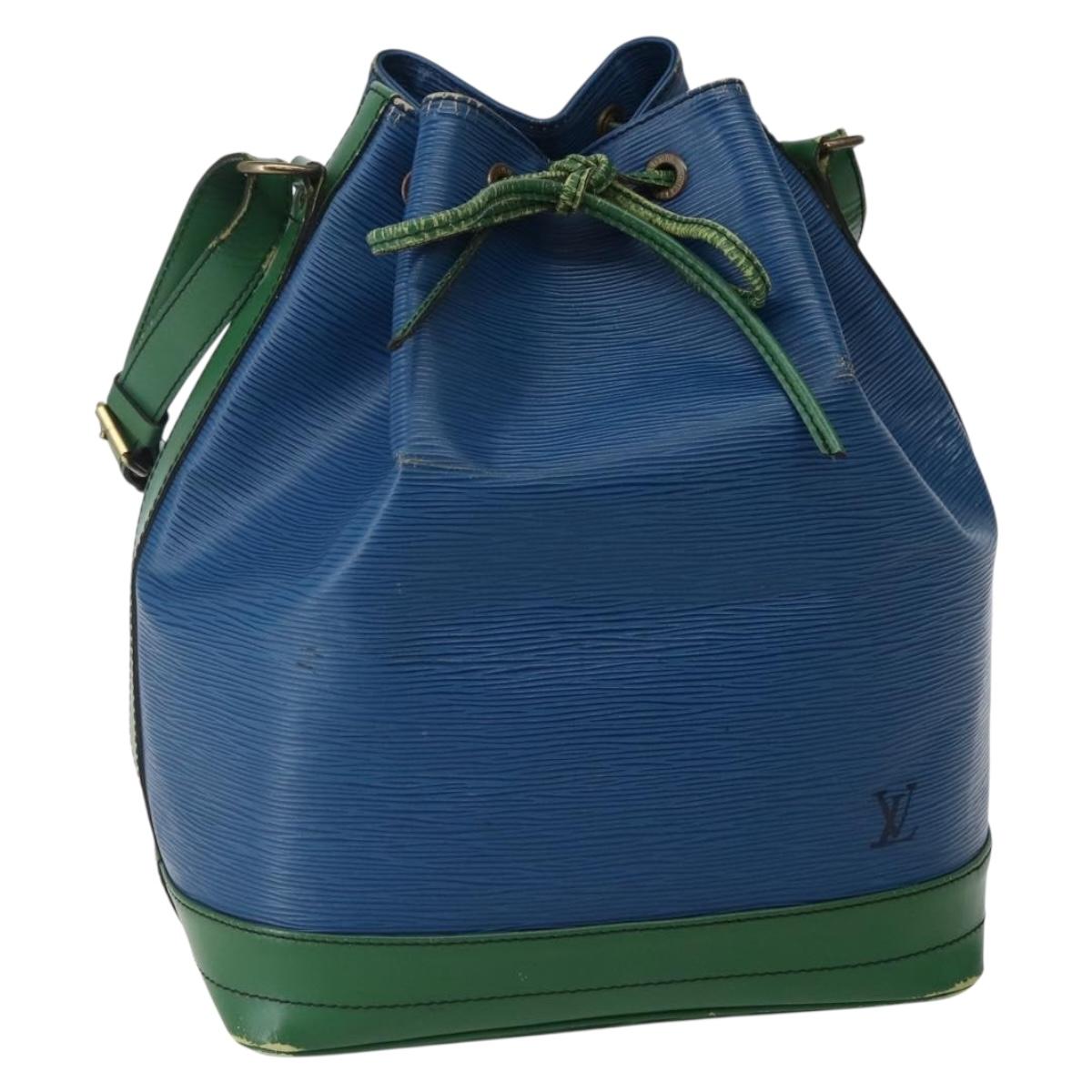 LOUIS VUITTON Epi Noe Shoulder Bag Bicolor Green Blue M44044 LV Auth 143746