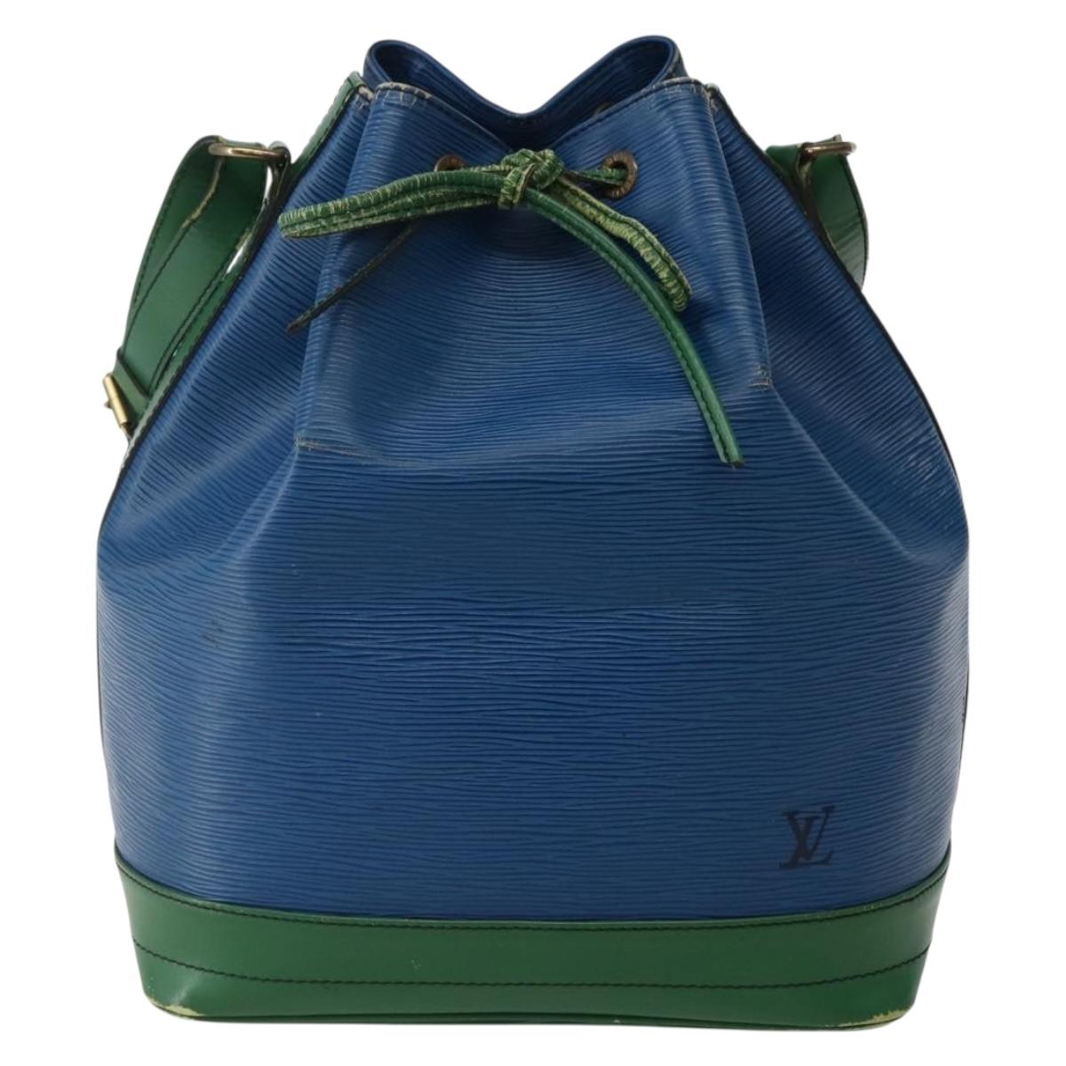 LOUIS VUITTON Epi Noe Shoulder Bag Bicolor Green Blue M44044 LV Auth 143746