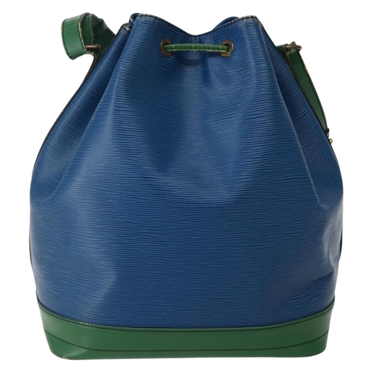 LOUIS VUITTON Epi Noe Shoulder Bag Bicolor Green Blue M44044 LV Auth 143746