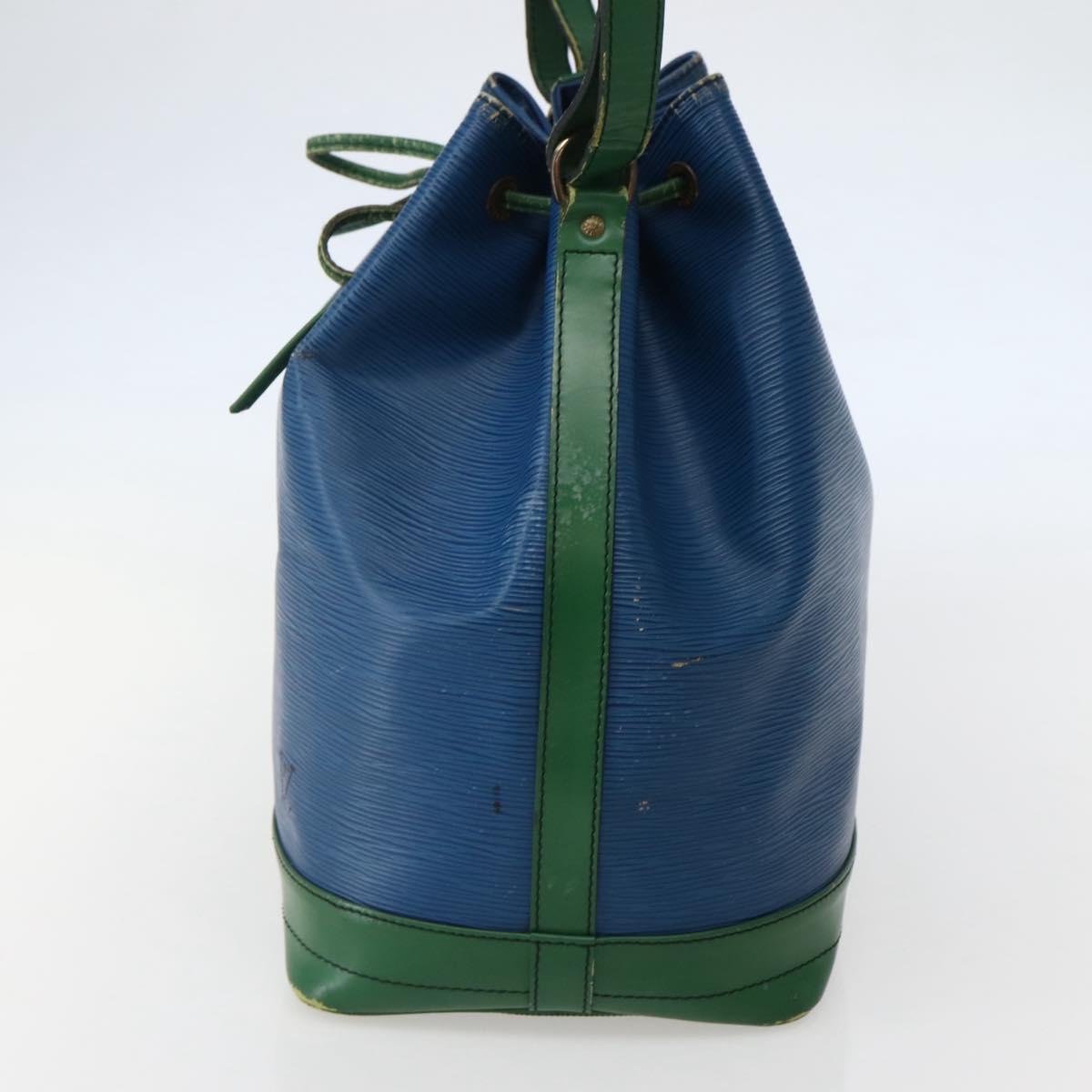 LOUIS VUITTON Epi Noe Shoulder Bag Bicolor Green Blue M44044 LV Auth 143746