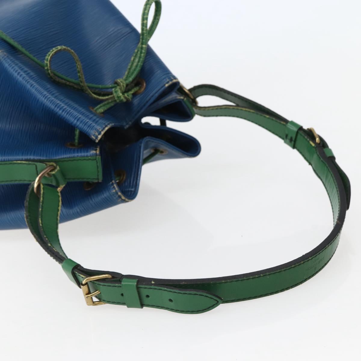 LOUIS VUITTON Epi Noe Shoulder Bag Bicolor Green Blue M44044 LV Auth 143746