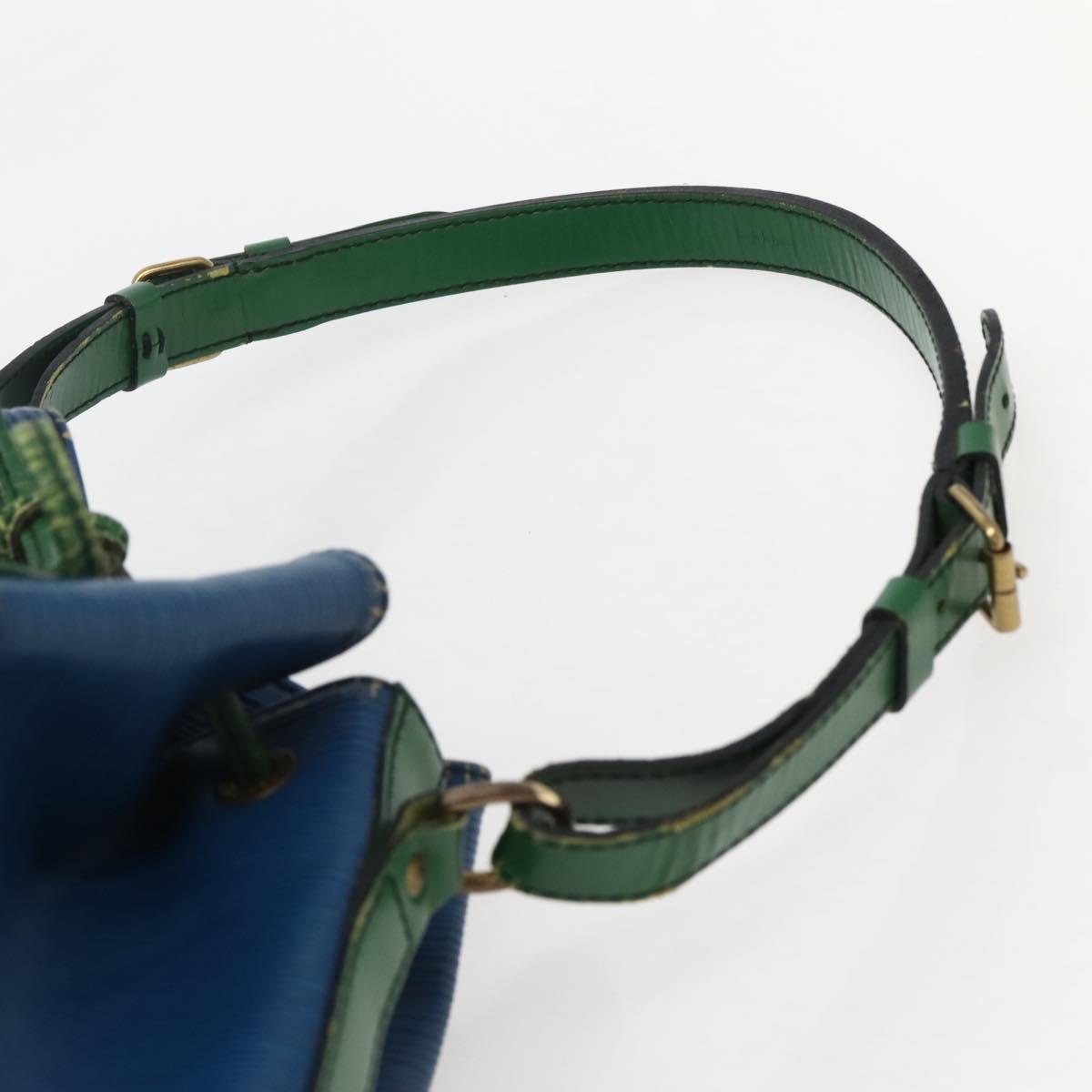 LOUIS VUITTON Epi Noe Shoulder Bag Bicolor Green Blue M44044 LV Auth 143746