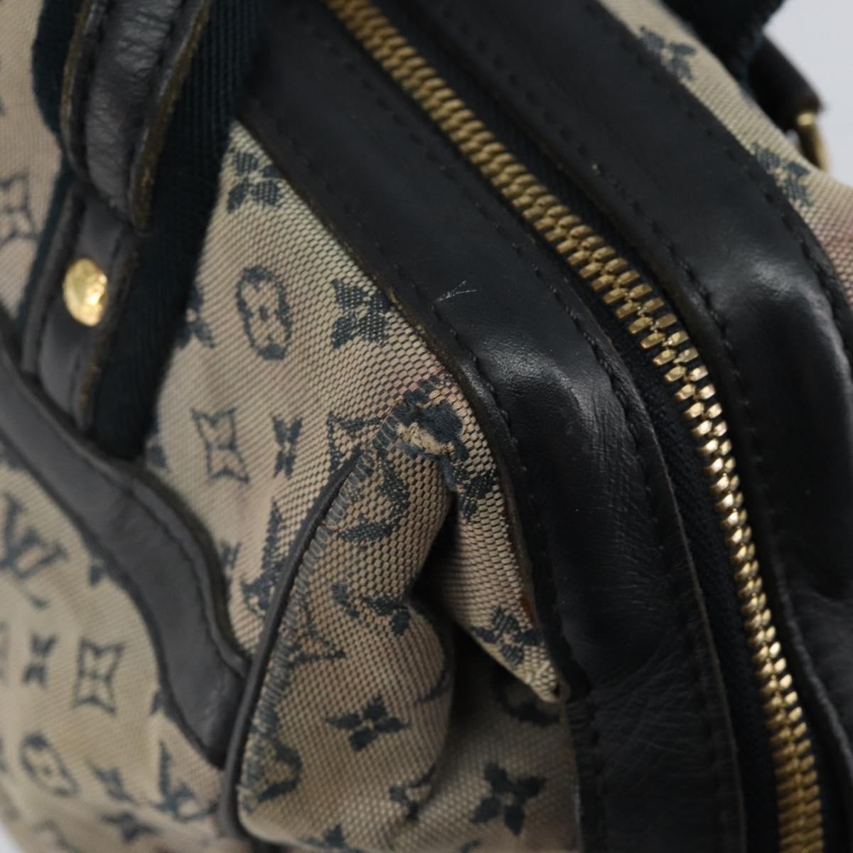 LOUIS VUITTON Monogram Mini Josephine PM Hand Bag Blue M92049 LV Auth 143753