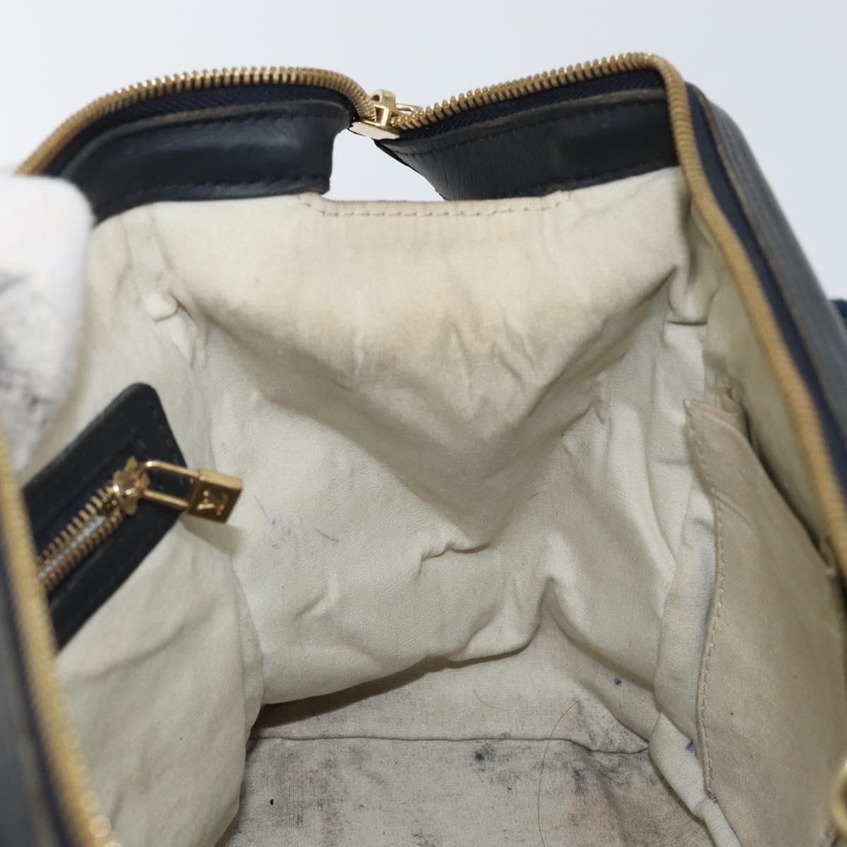 LOUIS VUITTON Monogram Mini Josephine PM Hand Bag Blue M92049 LV Auth 143753