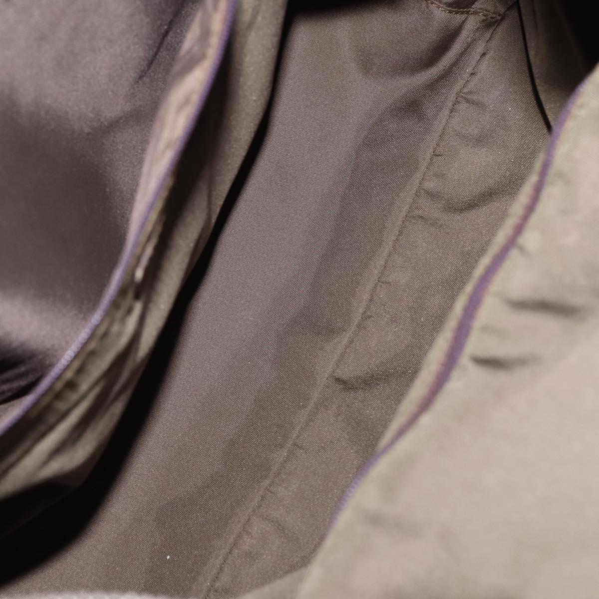 CHANEL New Travel Line Tote Bag Nylon Khaki CC Auth 143817